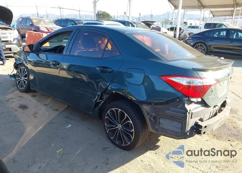 2016 Toyota Corolla S Plus z USA, uszkodzony, nr VIN 5YFBURHE9GP567406